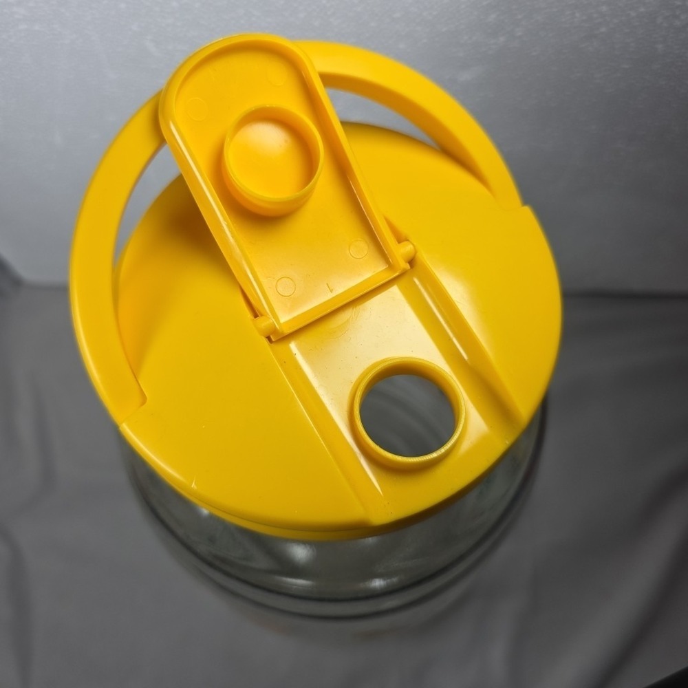 Bumblebee Flowers Summer Glass Beverage Drinks Dispenser Jar - Picture 3 of 7